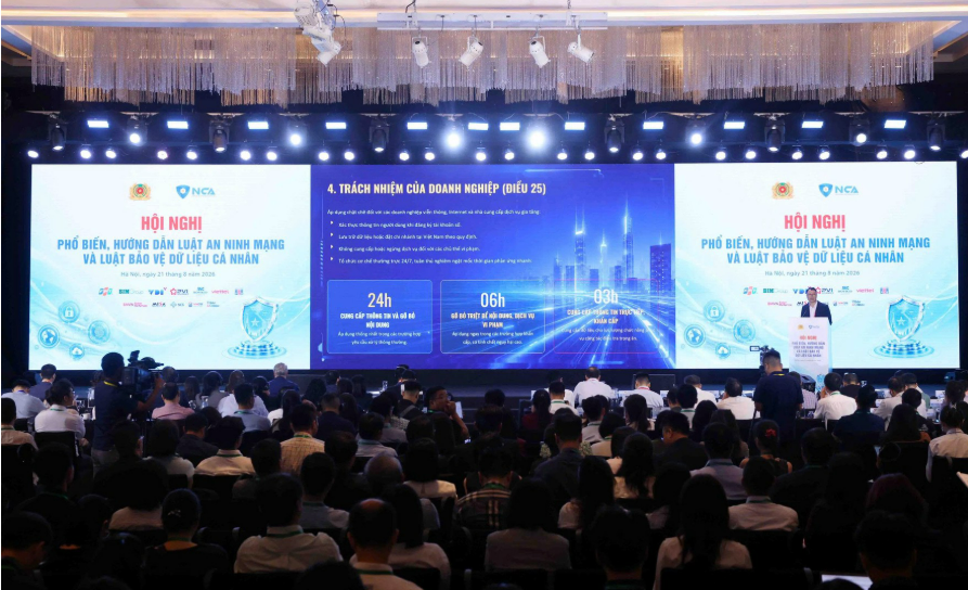 HỘI NGHỊ PHỔ BIẾN, HƯỚNG DẪN LUẬT AN NINH MẠNG VÀ LUẬT BẢO VỆ DỮ LIỆU CÁ NHÂN