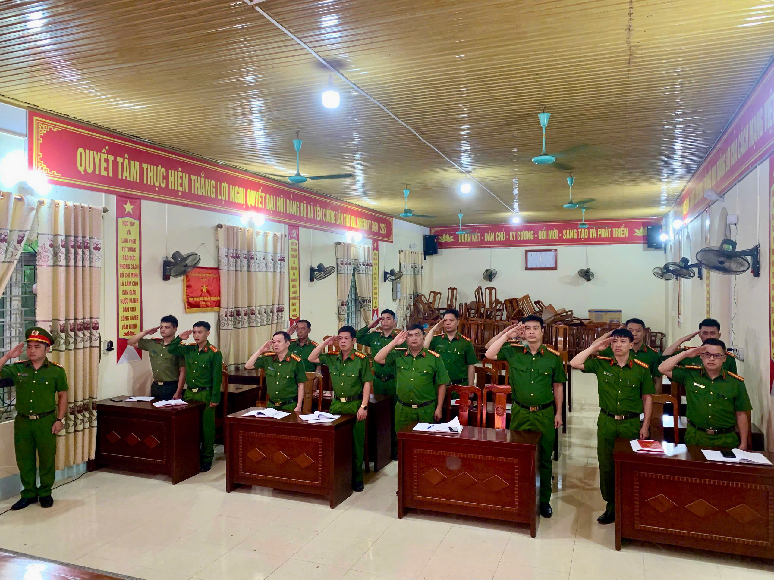 Chi bộ Công an xã Yên Cường tổ chức Đại hội lần thứ nhất, nhiệm kỳ 2025 - 2030