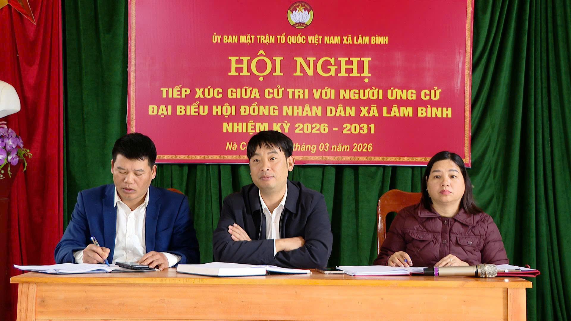 Hội nghị tiếp xúc cử tri với người ứng cử Đại biểu HĐND xã Lâm Bình, nhiệm kỳ 2026-2031 tại thôn Nà Co