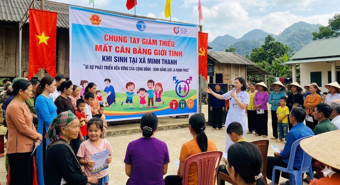Xã Minh Thanh đẩy mạnh truyền thông mất cân bằng giới tính