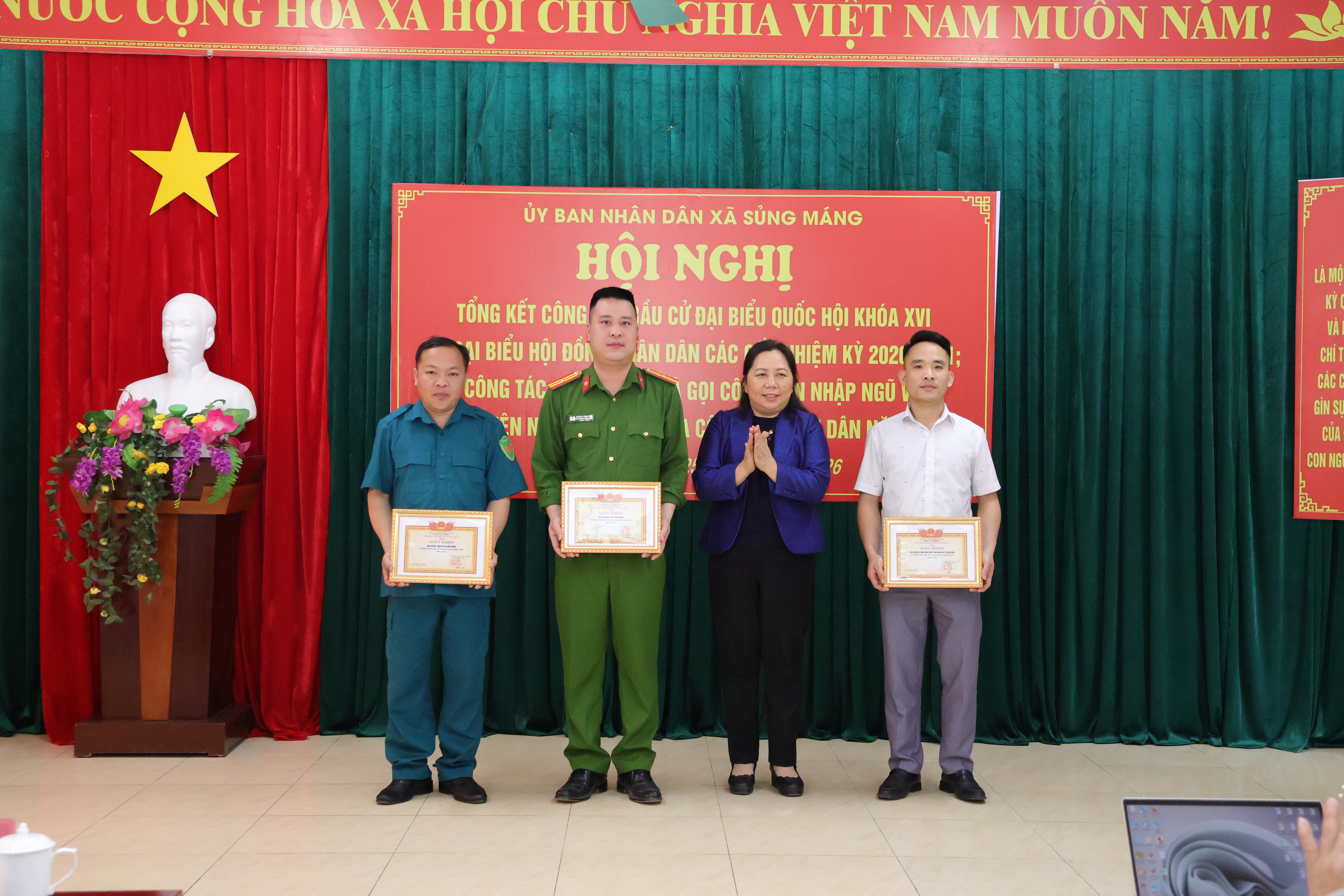 Sủng Máng tổng kết công tác bầu cử và tuyển quân năm 2026