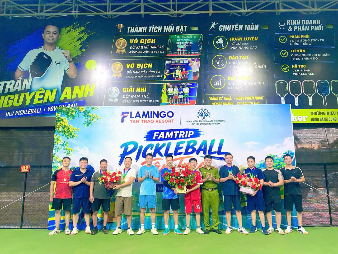 CÔNG AN XÃ TÂN TRÀO TỔ CHỨC GIẢI PICKLEBALL CHÀO MỪNG KỶ NIỆM NGÀY TRUYỀN THỐNG LỰC LƯỢNG CÔNG AN NHÂN DÂN