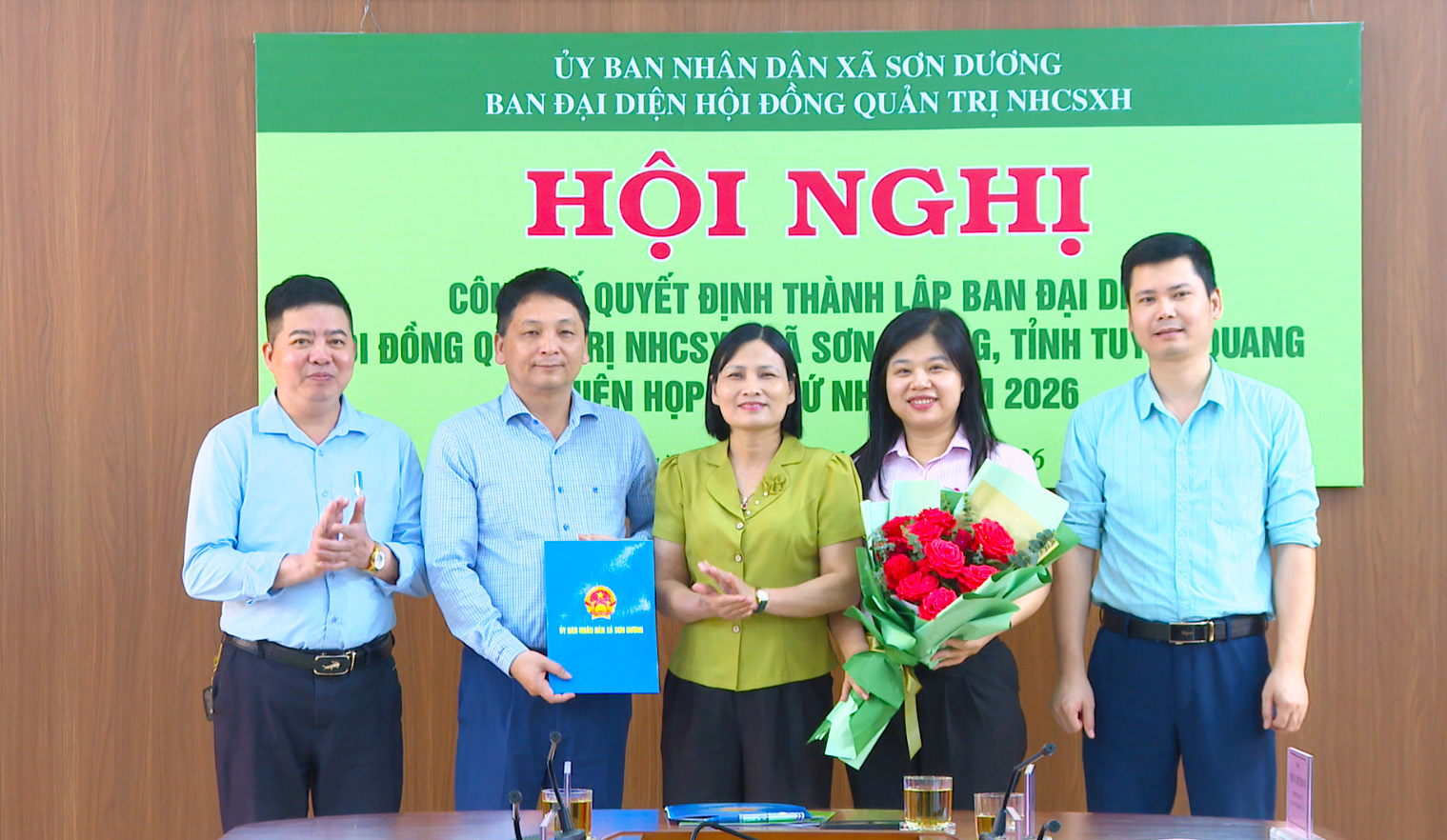Sơn Dương họp Ban đại diện HĐQT NHCSXH xã, đánh giá kết quả quý I/2026