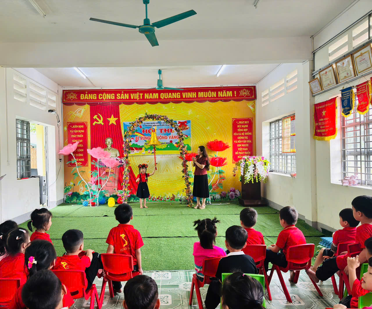 Ấn tượng hội thi " Bé rung chuông vàng" trường Mầm non Hữu Sản