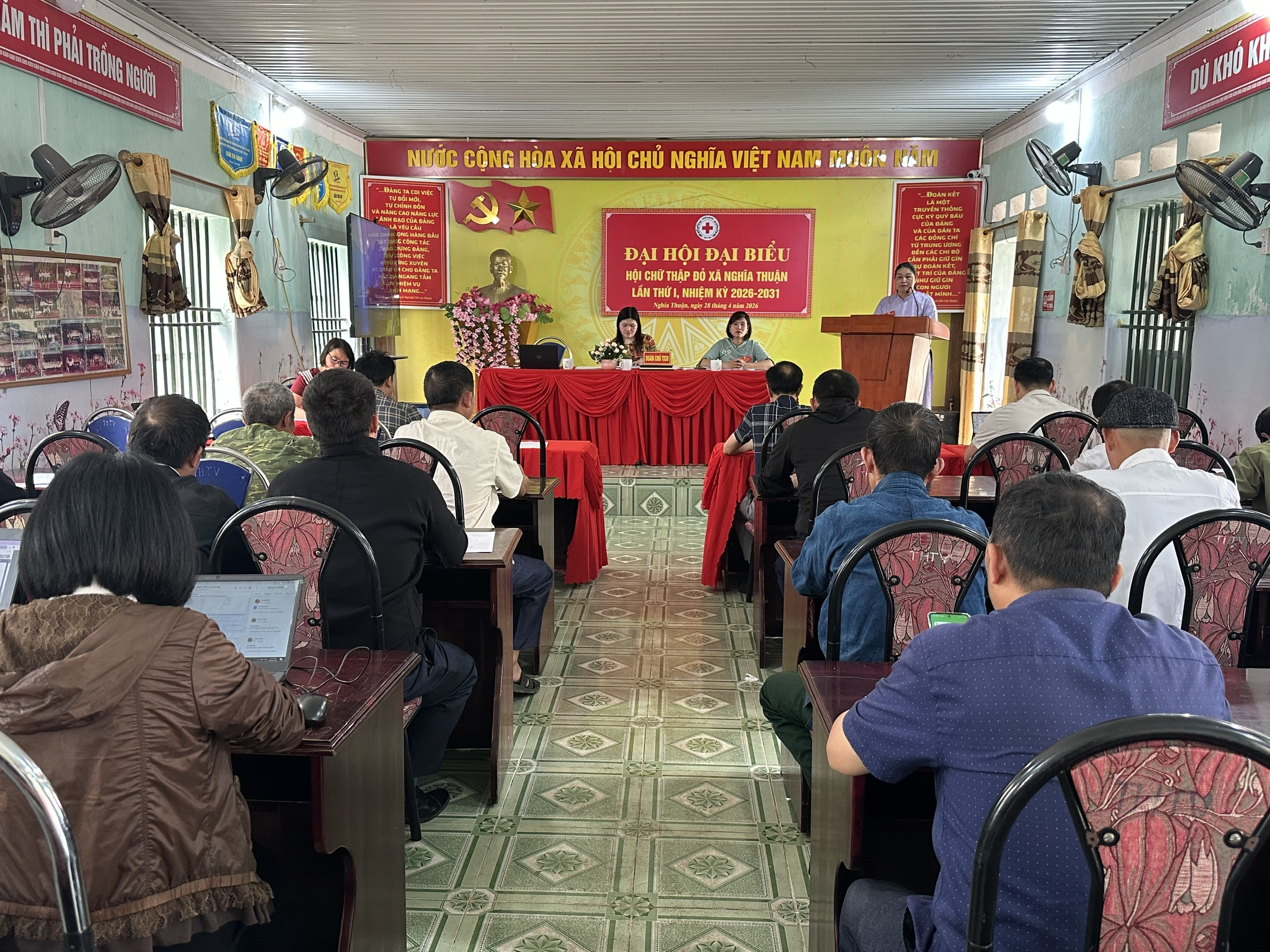 Đại hội Đại biểu Hội chữ thập đỏ xã Nghĩa Thuận lần thứ nhất, nhiệm kỳ 2026-2031.