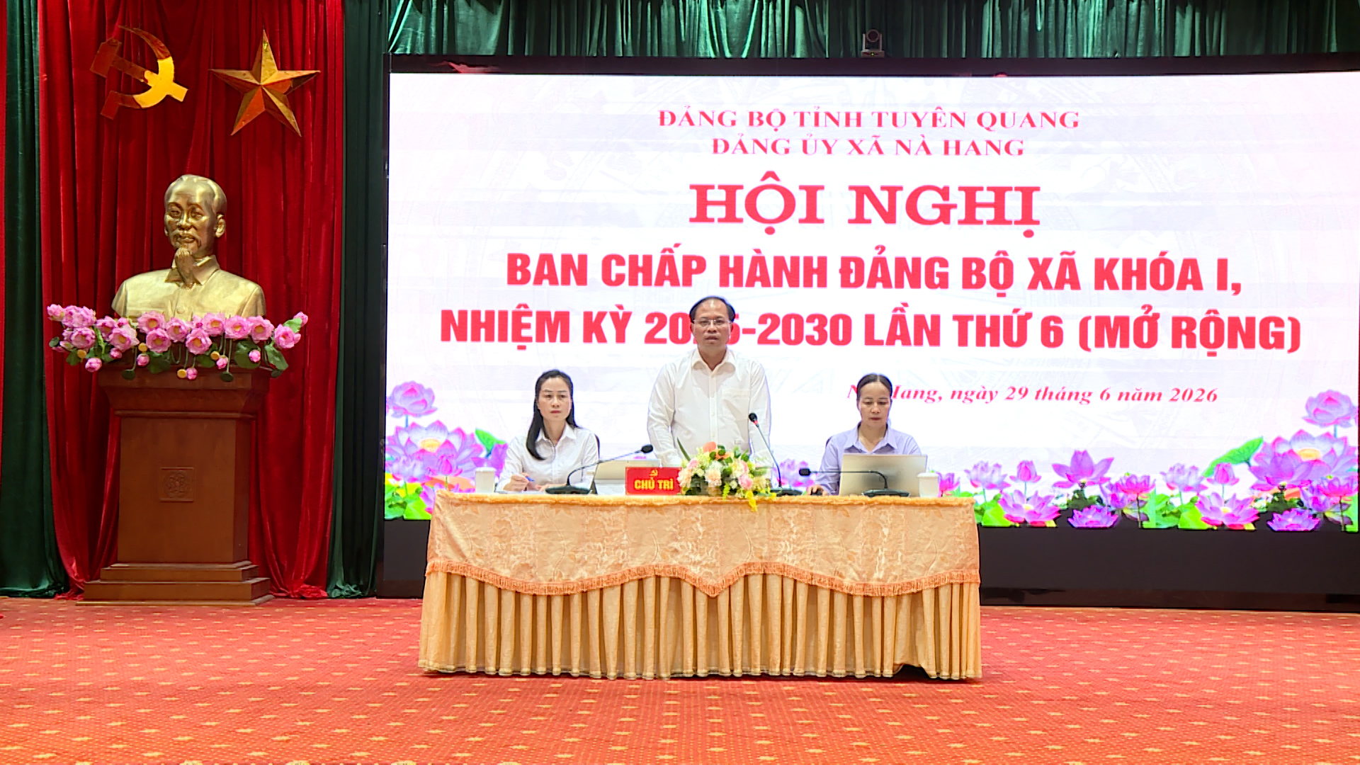 Hội nghị Ban Chấp hành Đảng bộ xã Nà Hang khóa I, nhiệm kỳ 2025 – 2030 lần thứ 6 (mở rộng)