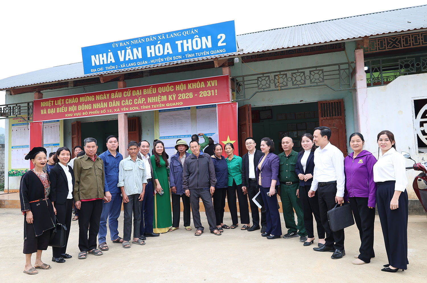 Ứng cử viên đại biểu HĐND xã Yên Sơn tại các đơn vị bầu cử số 4,5,6 tiếp xúc cử tri các thôn 