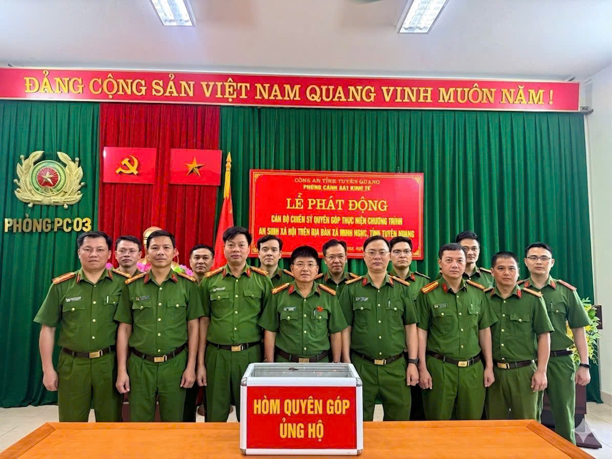 PHÒNG CẢNH SÁT KINH TẾ CÔNG AN TỈNH TUYÊN QUANG TIẾP TỤC ĐẨY MẠNH THỰC HIỆN PHONG TRÀO THI ĐUA "BA NHẤT" 