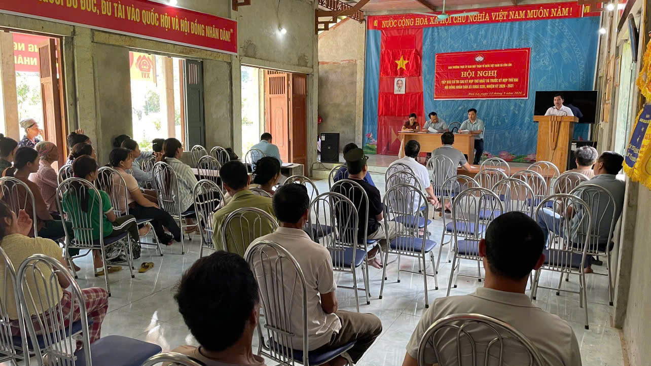 TỔ ĐẠI BIỂU SỐ 05 HĐND XÃ CÔN LÔN  KHÓA  XXIII, NHIỆM KỲ 2026 – 2031 TIẾP XÚC CỬ TRI TẠI THÔN BẢN LÁ