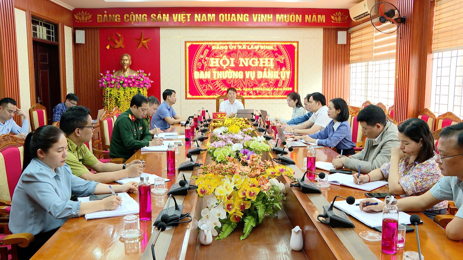 Hội nghị Ban Thường vụ Đảng ủy xã Lâm Bình