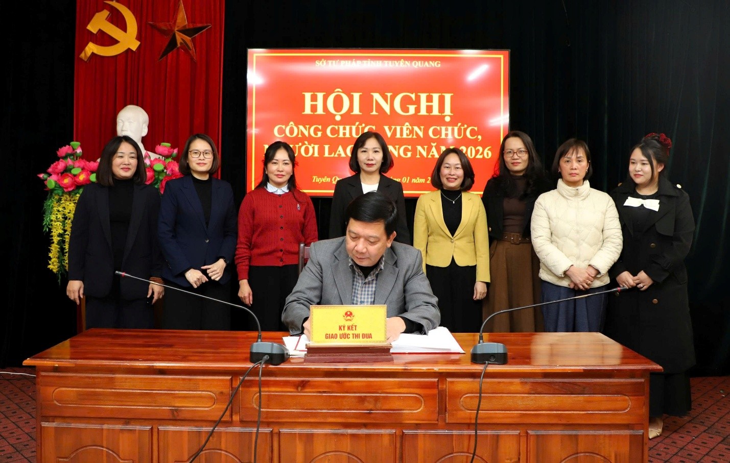 Đảng bộ Sở Tư pháp tỉnh Tuyên Quang tổng kết công tác xây dựng Đảng năm 2025, triển khai nhiệm vụ năm 2026 và Hội nghị công chức, viên chức, người lao động năm 2026