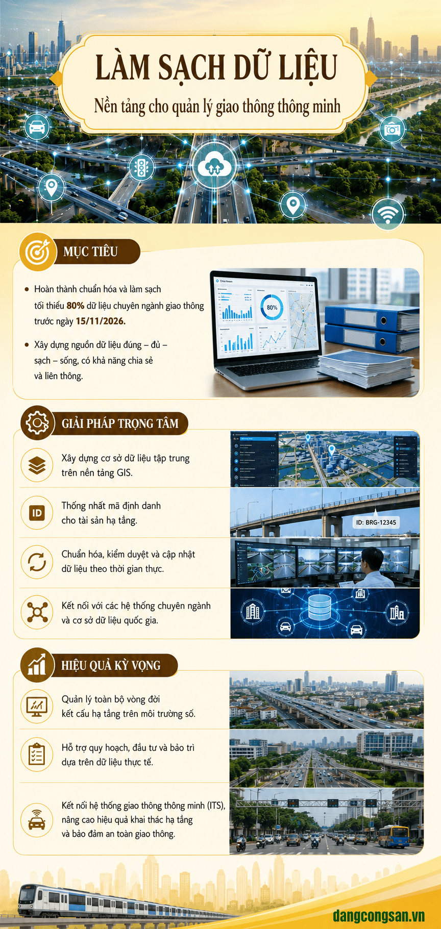[INFOGRAPHIC] LÀM SẠCH DỮ LIỆU - NỀN TẢNG CHO QUẢN LÝ GIAO THÔNG THÔNG MINH