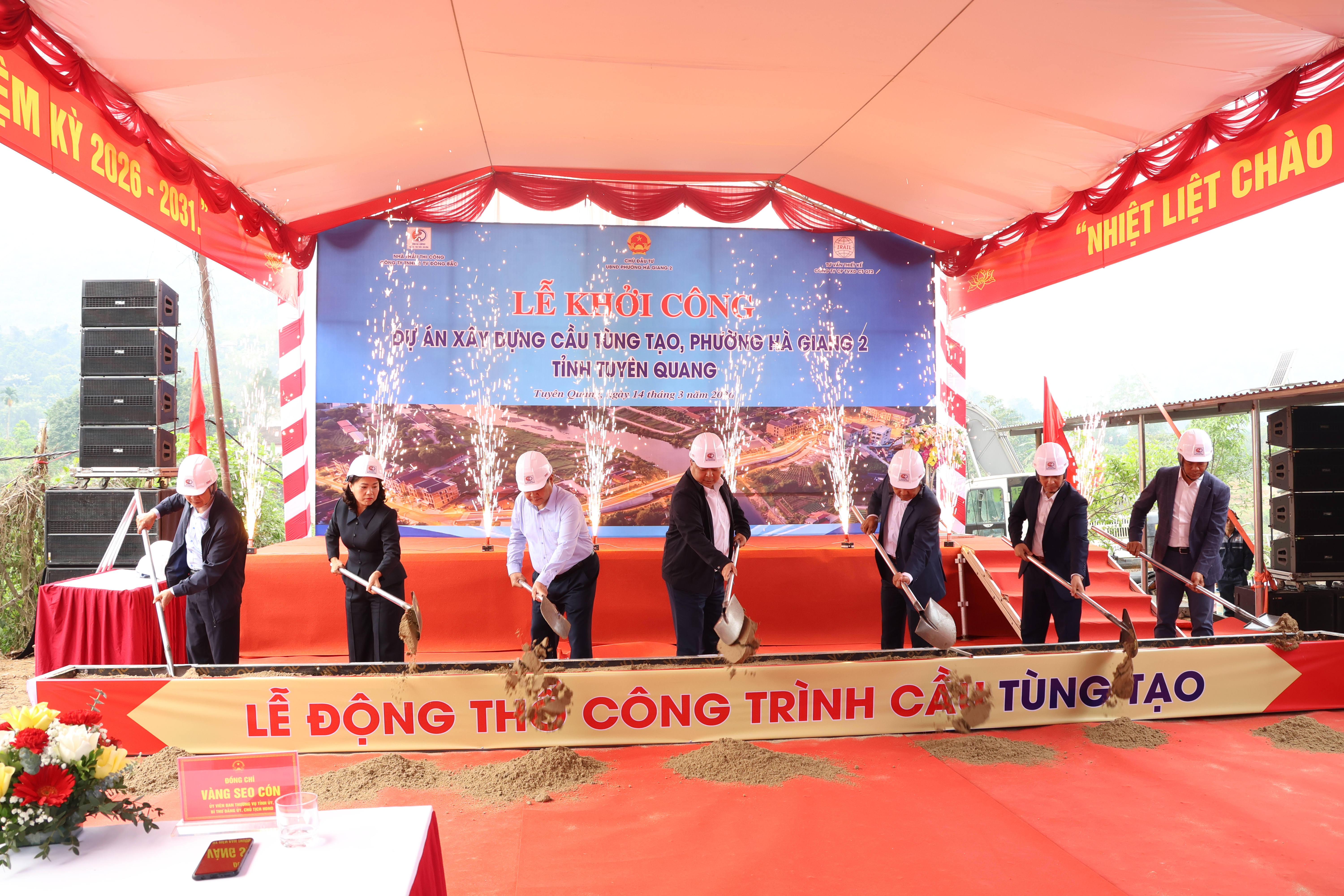 Khởi công Cầu Tùng Tạo, phường Hà Giang 2, tỉnh Tuyên Quang