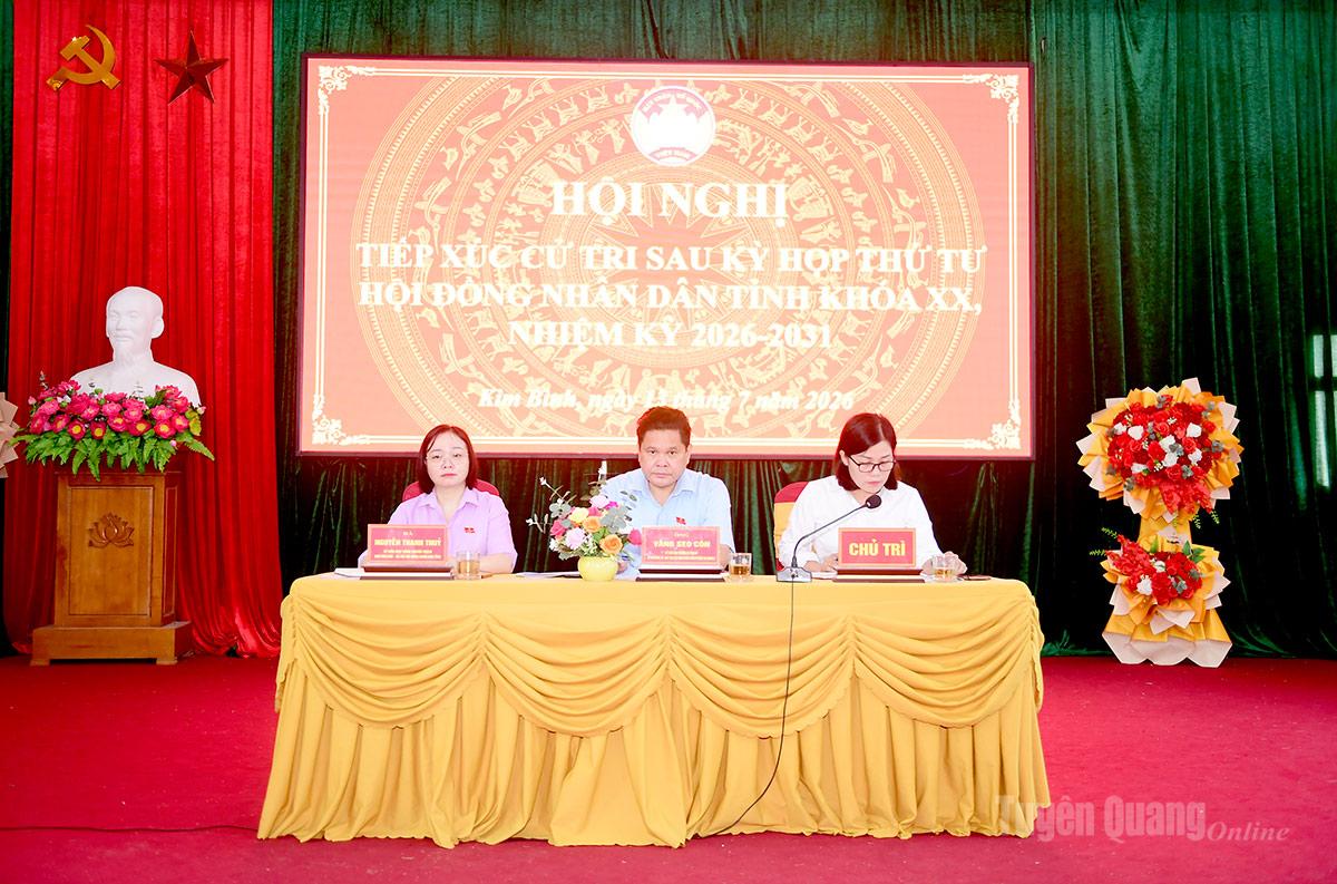 Tổ đại biểu HĐND tỉnh tiếp xúc cử tri sau Kỳ họp thứ tư tại các địa phương