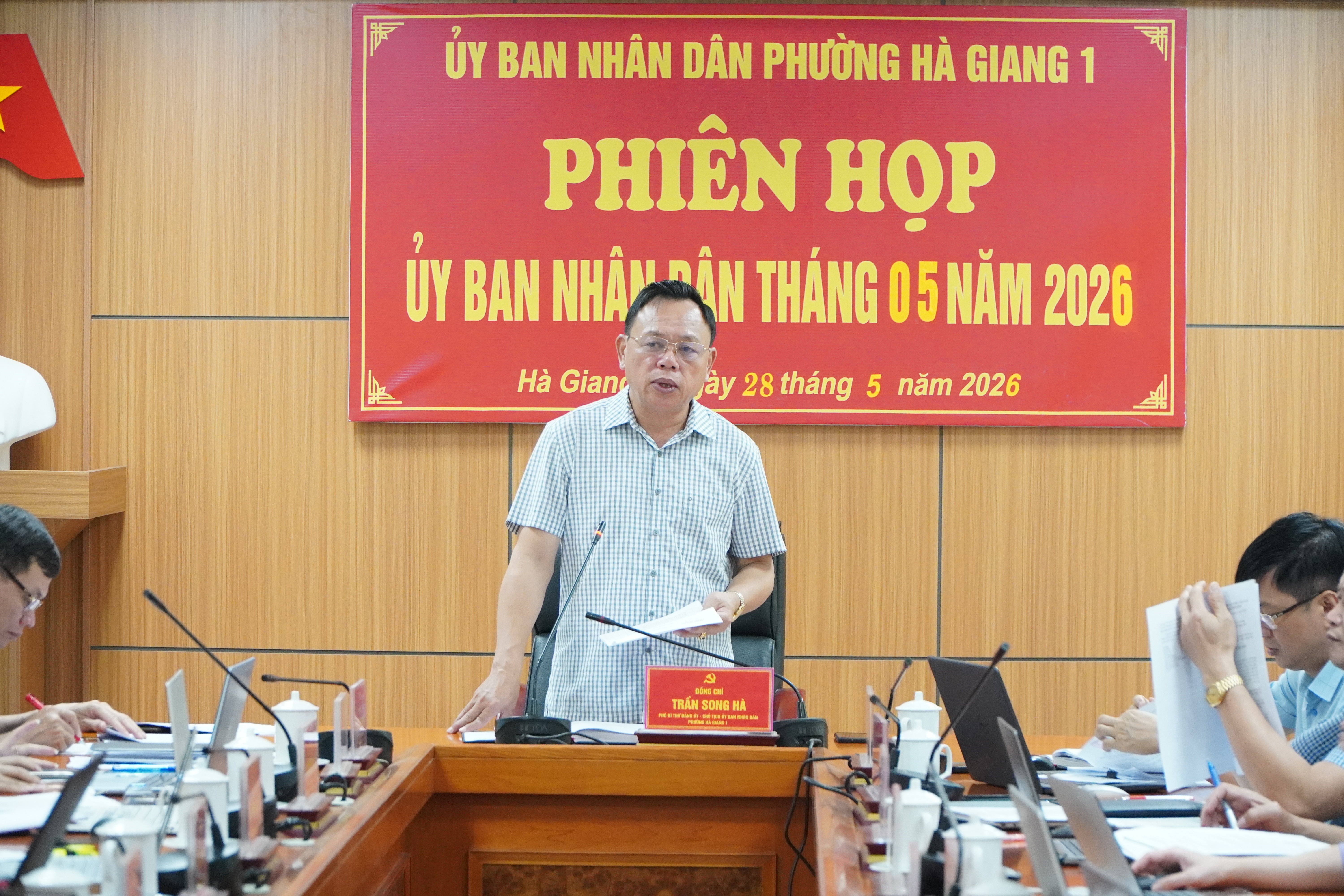PHƯỜNG HÀ GIANG 1 TỔ CHỨC PHIÊN HỌP UBND THÁNG 5 NĂM 2026