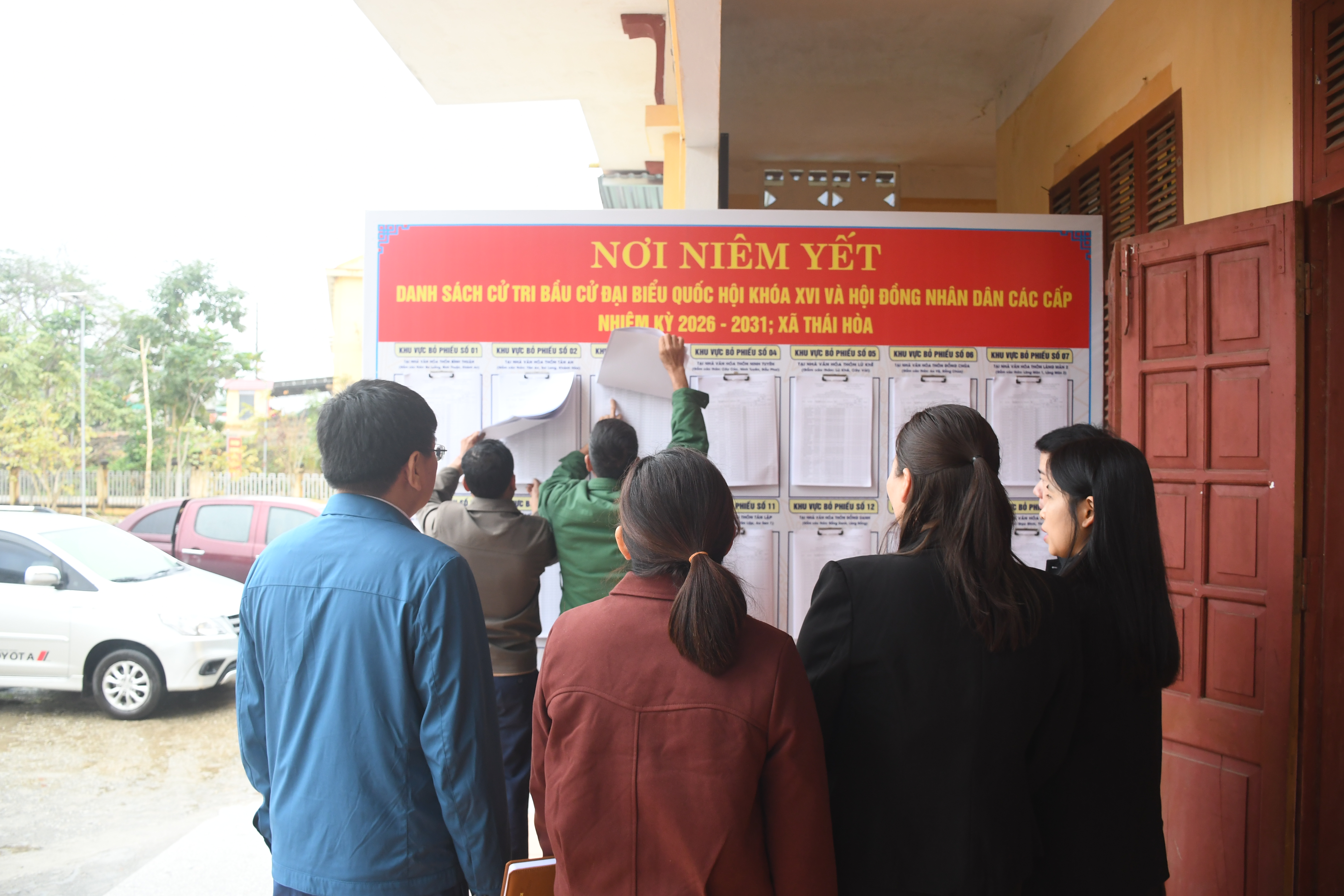 Thái Hòa hoàn thành niêm yết danh sách cử tri, đảm bảo dân chủ, đúng luật