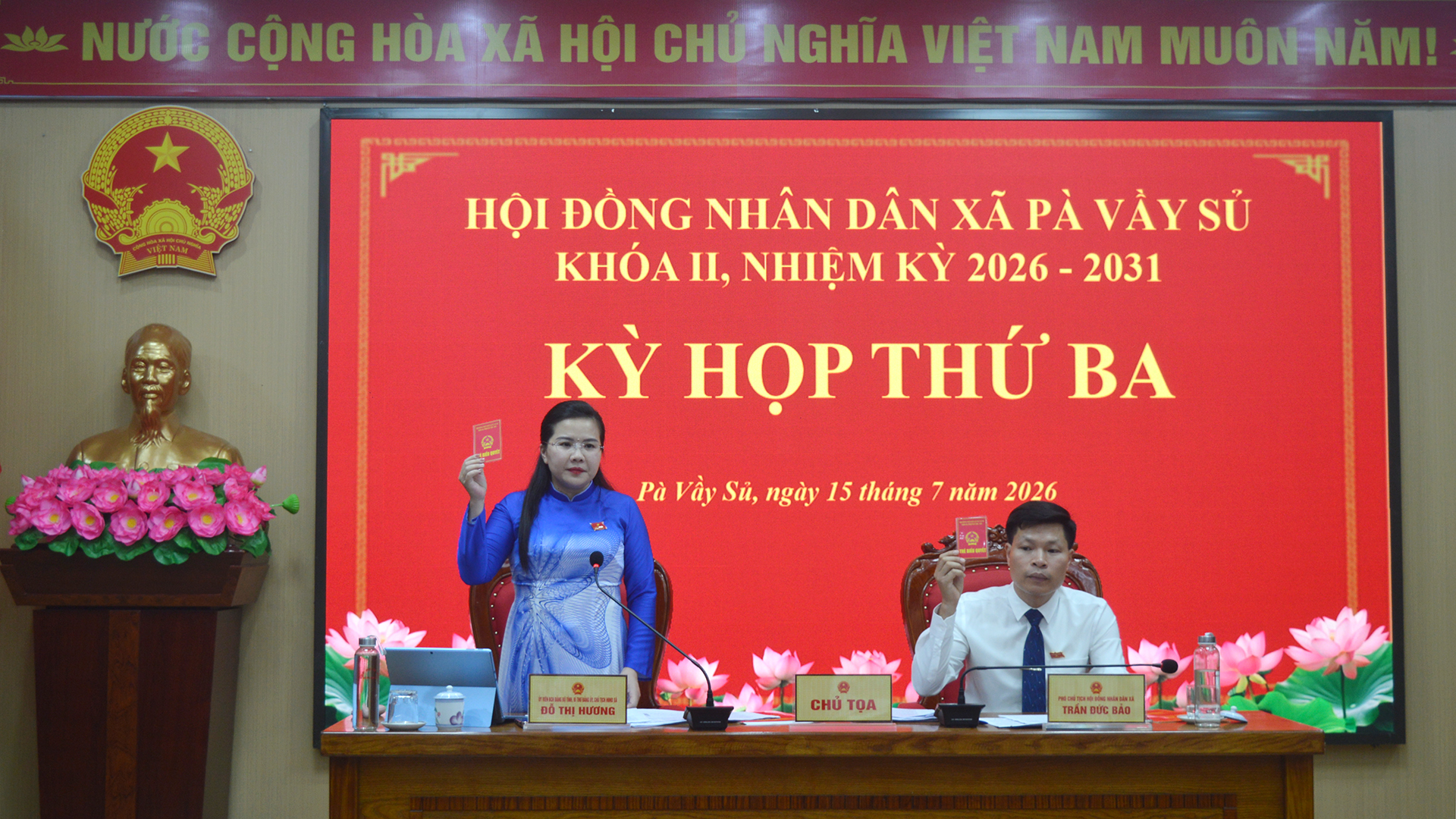 HĐND xã Pà Vầy Sủ tổ chức Kỳ họp thứ Ba, khóa II, nhiệm kỳ 2026 – 2031