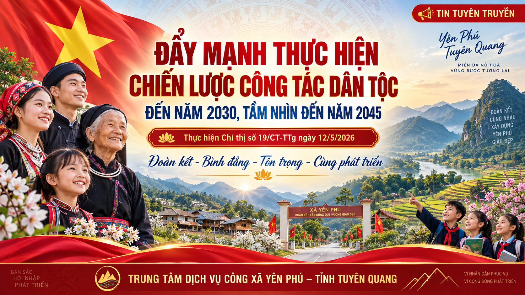 ĐẨY MẠNH THỰC HIỆN CHIẾN LƯỢC CÔNG TÁC DÂN TỘC ĐẾN NĂM 2030, TẦM NHÌN ĐẾN NĂM 2045