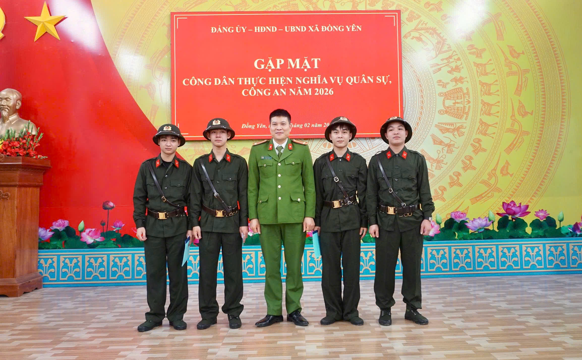 TỔ CHỨC GẶP MẶT CÔNG DÂN THỰC HIỆN NGHĨA VỤ QUÂN SỰ, CÔNG AN NHÂN DÂN NĂM 2026 TẠI XÃ ĐỒNG YÊN