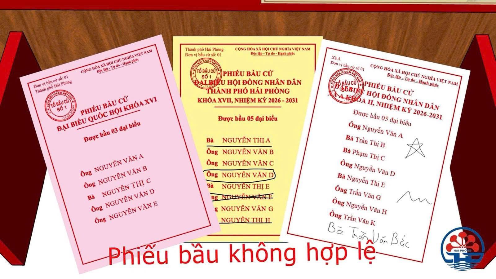  4 KHÔNG KHI ĐIỀN PHIẾU BẦU CỬ
