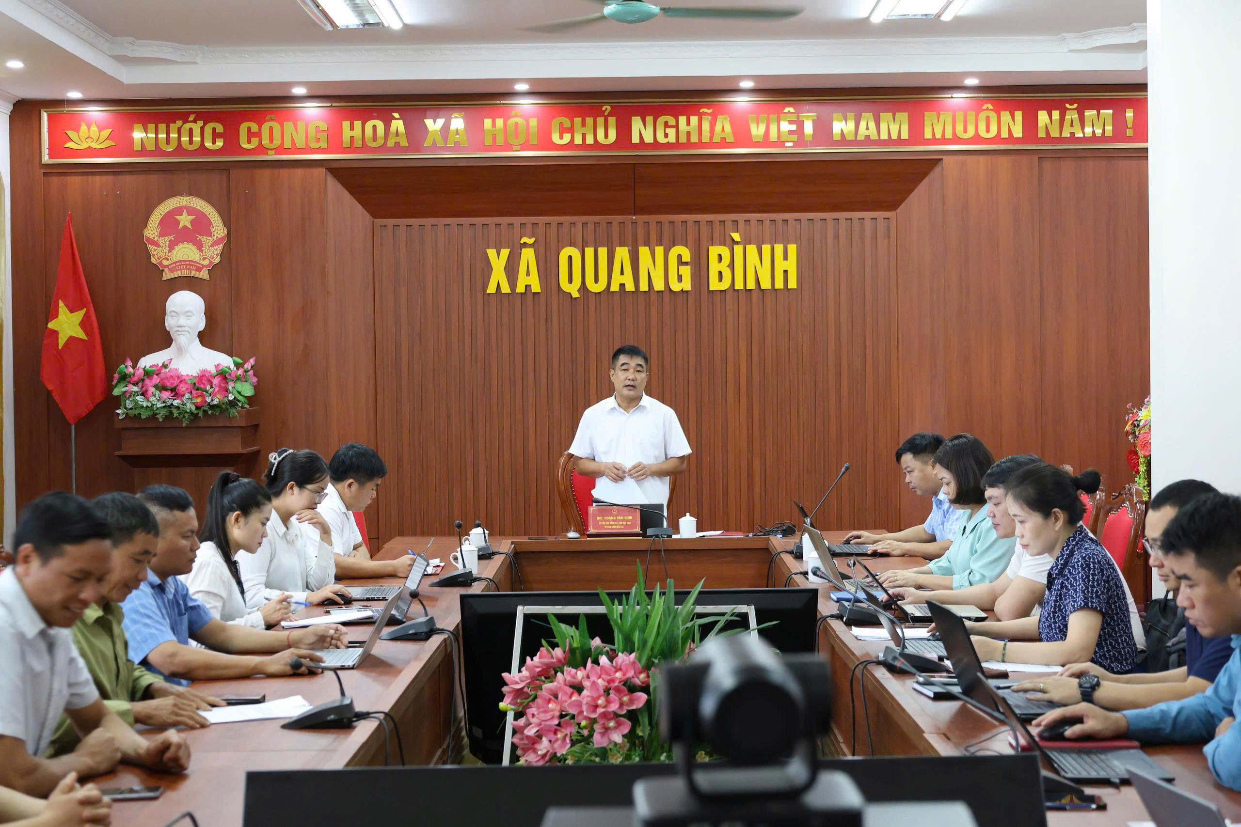 (Quang Bình – Tuyên Quang) UBND xã Quang Bình tổ chức hội nghị triển khai rà soát, công nhận hộ nghèo, hộ cận nghèo, hộ thoát nghèo và xác định hộ làm nông nghiệp, lâm nghiệp, ngư nghiệp có mức sống trung bình năm 2026 trên địa bàn xã.