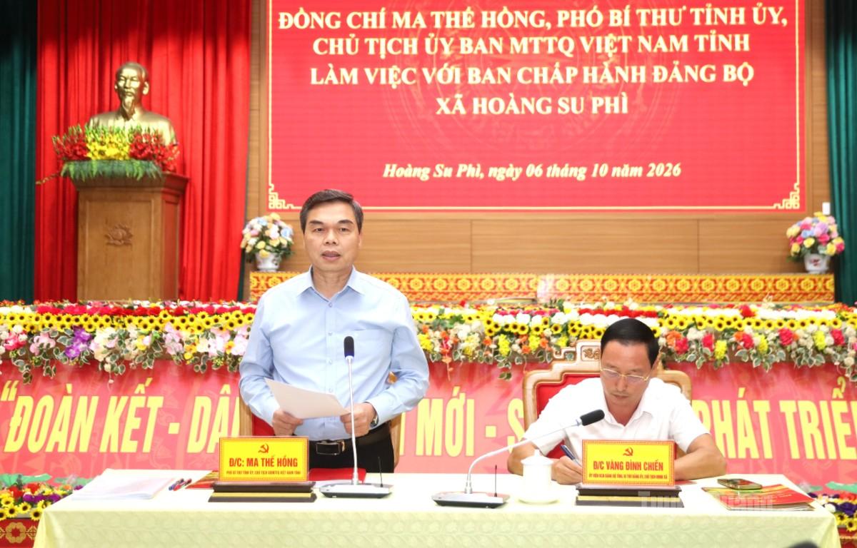 Hoàng Su Phì tập trung thực hiện các chỉ tiêu, nghị quyết gắn với trách nhiệm người đứng đầu