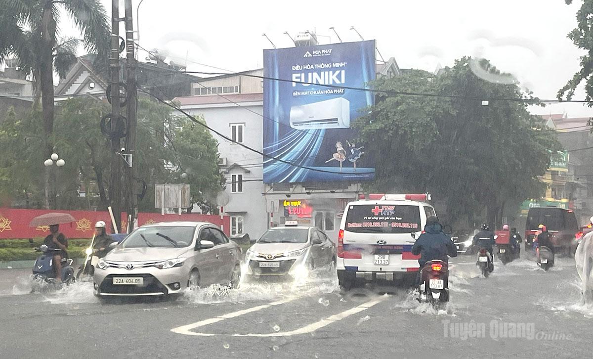 Tuyên Quang: Cảnh báo mưa rào, cục bộ có mưa to đến rất to và dông trên diện rộng