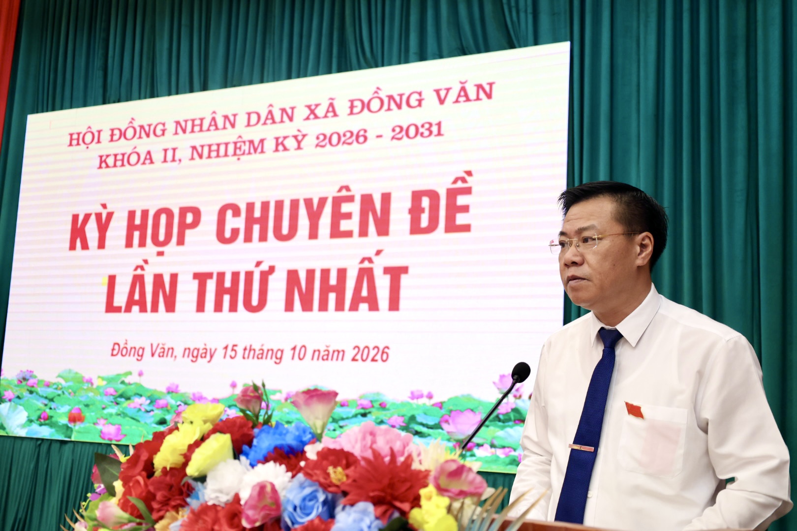 HĐND XÃ ĐỒNG VĂN TỔ CHỨC KỲ HỌP CHUYÊN ĐỀ LẦN THỨ NHẤT, KHÓA II, NHIỆM KỲ 2026–203