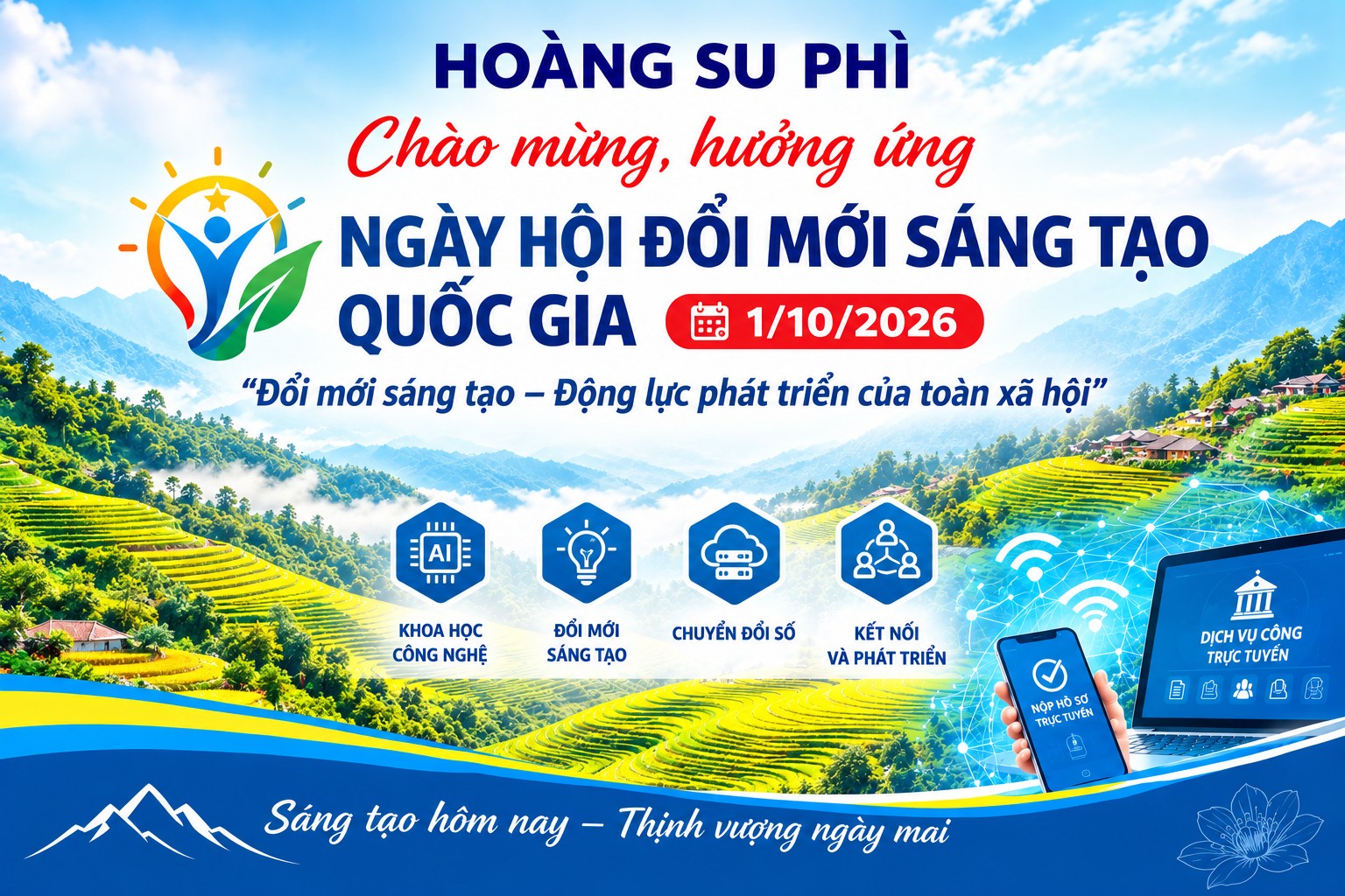 Xã Hoàng Su Phì hưởng ứng ngày hội Đổi mới sáng tạo quốc gia năm 2026