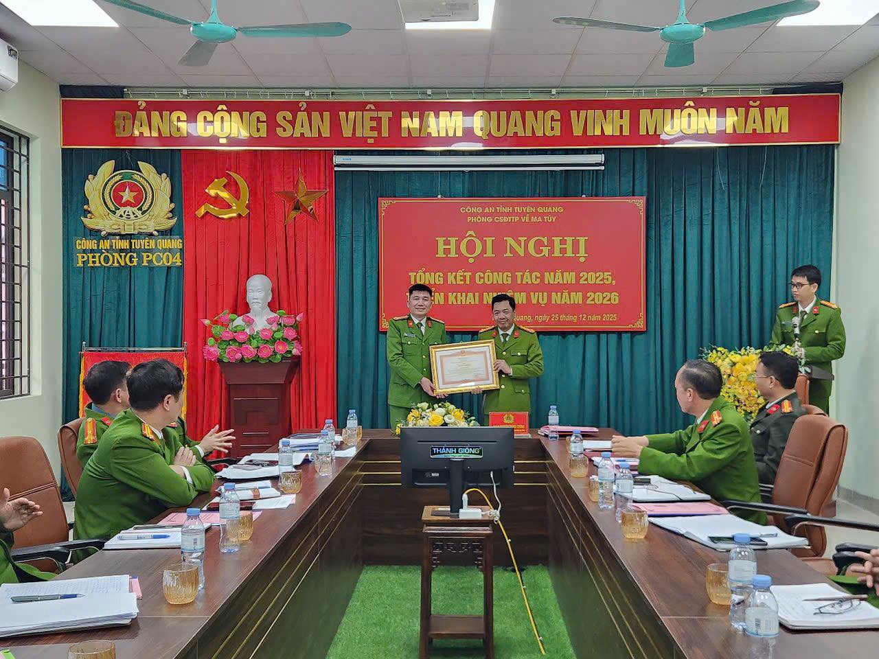 TỔNG KẾT CÔNG TÁC PHÒNG CHỐNG MA TUÝ, PCCC VÀ CNCH, AN NINH ĐỐI NGOẠI NĂM 2025