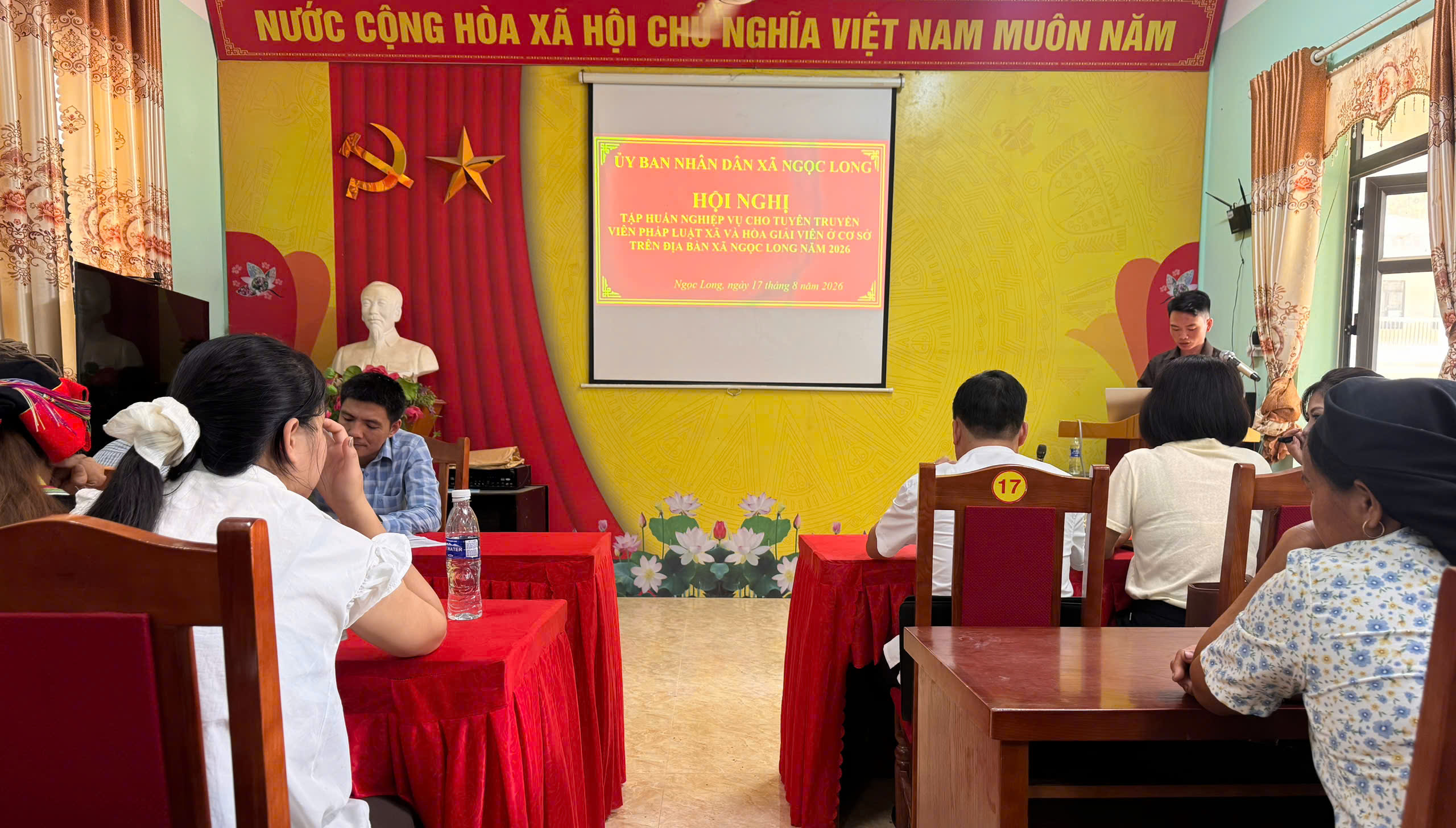 HỘI NGHỊ TẬP HUẤN NGHIỆP VỤ CHO TUYÊN TRUYỀN VIÊN PHÁP LUẬT XÃ VÀ HÒA GIẢI VIÊN Ở CƠ SỞ TRÊN ĐỊA BÀN XÃ NĂM 2026