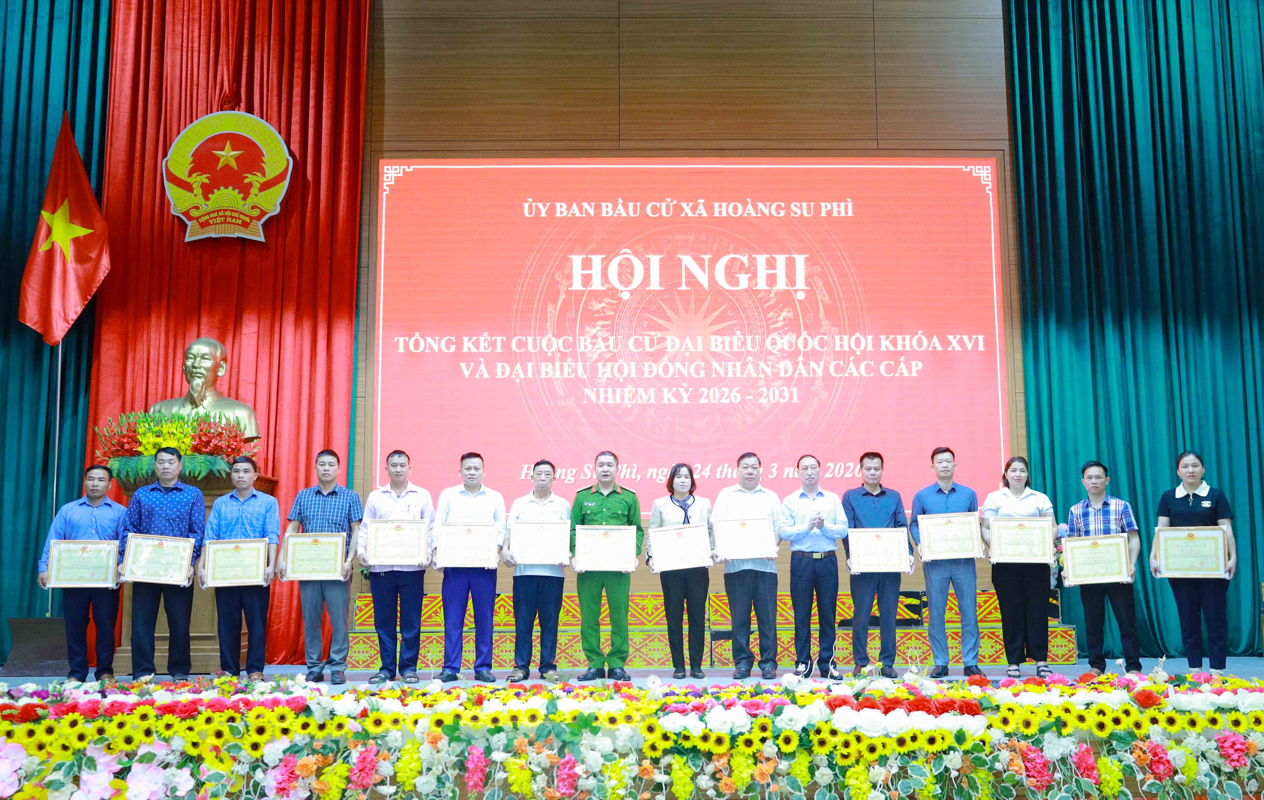 Xã Hoàng Su Phì tổng kết công tác bầu cử đại biểu Quốc hội và HĐND các cấp nhiệm kỳ 2026 – 2031