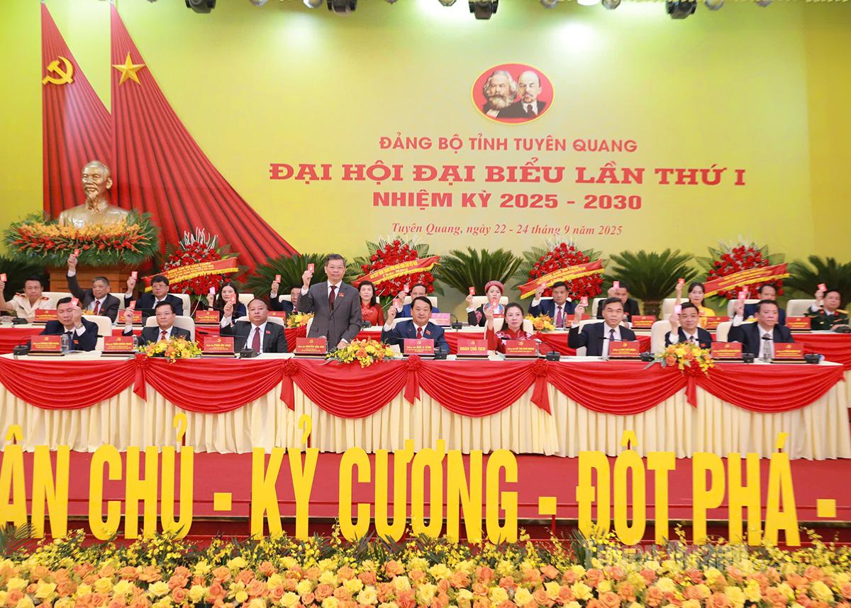 Đại hội đại biểu Đảng bộ tỉnh Tuyên Quang lần thứ I, nhiệm kỳ 2025 – 2030 thành công tốt đẹp
