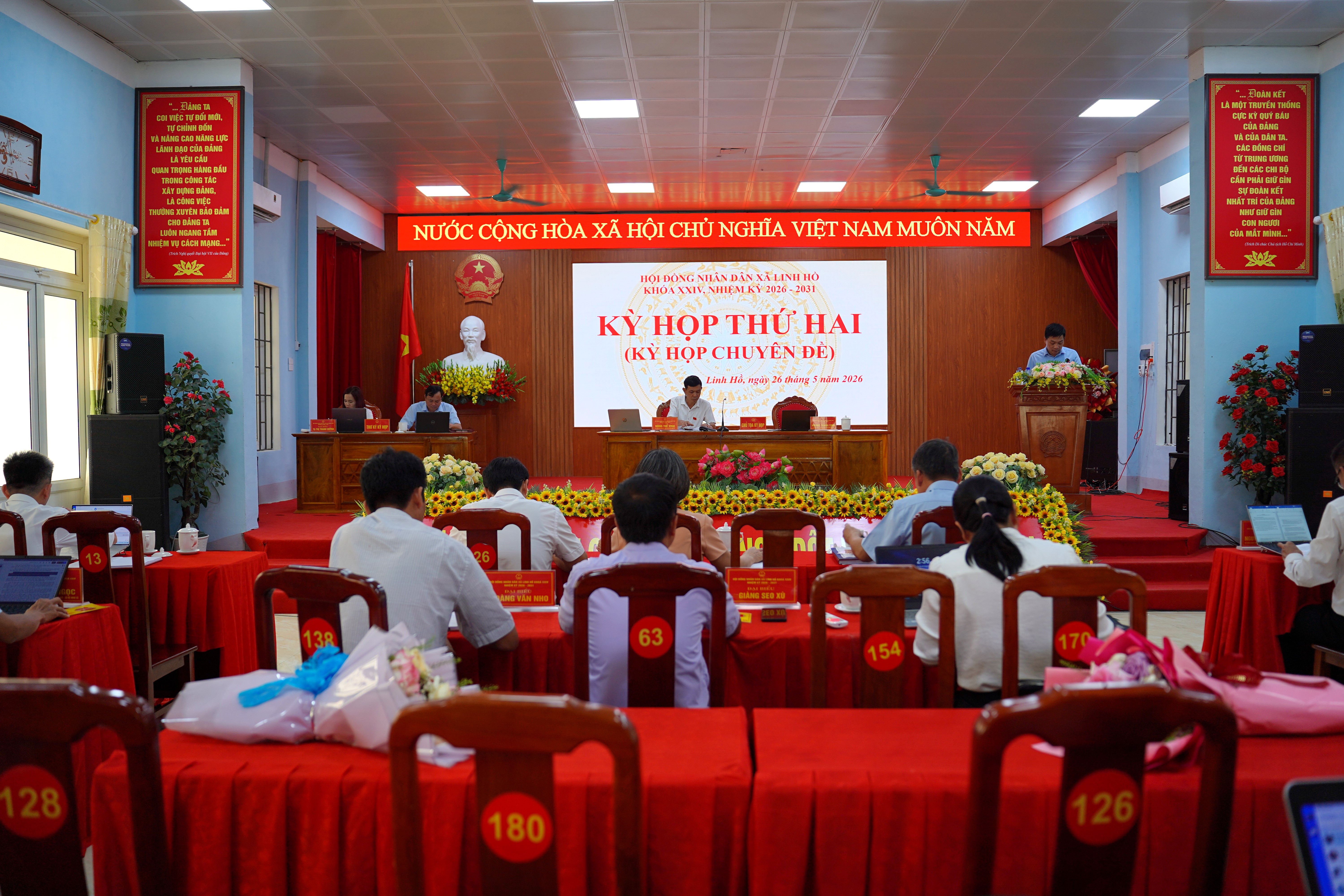 Kỳ họp thứ hai ( chuyên đề ) HĐND xã Linh Hồ khoá XXIV, nhiệm kỳ 2026 – 2031.