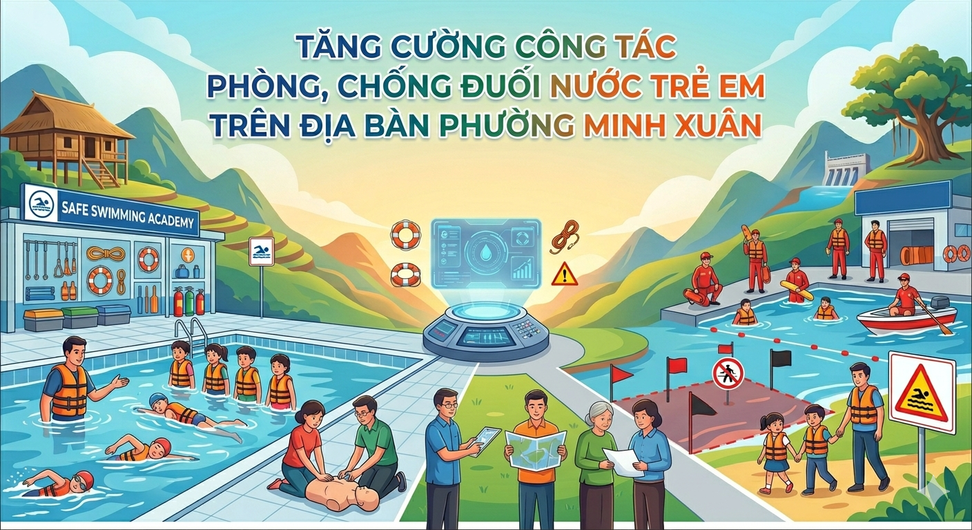 Tăng cường công tác phòng, chống đuối nước trẻ em trên địa bàn phường Minh Xuân
