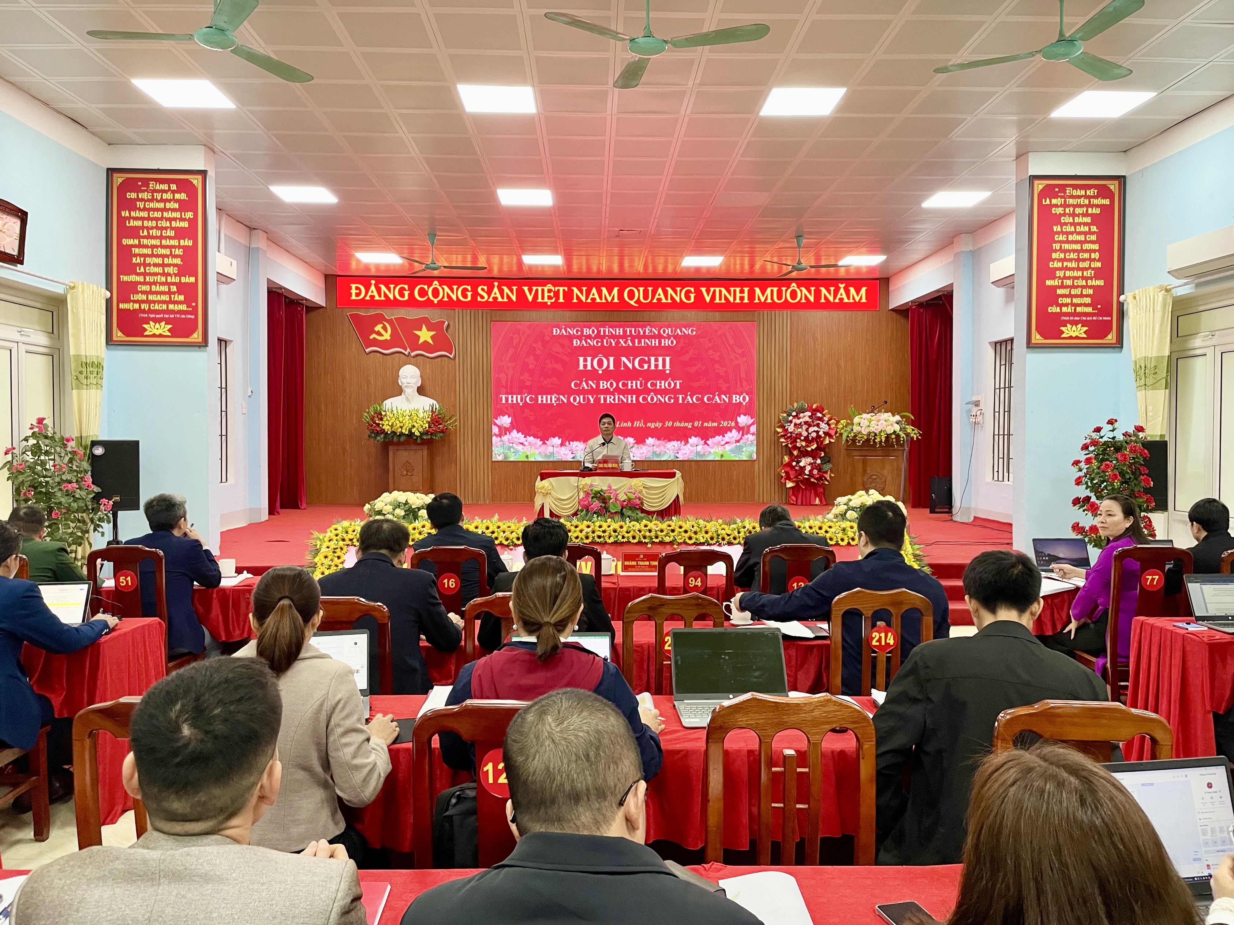 Hội nghị cán bộ chủ chốt thực hiện quy trình công tác cán bộ