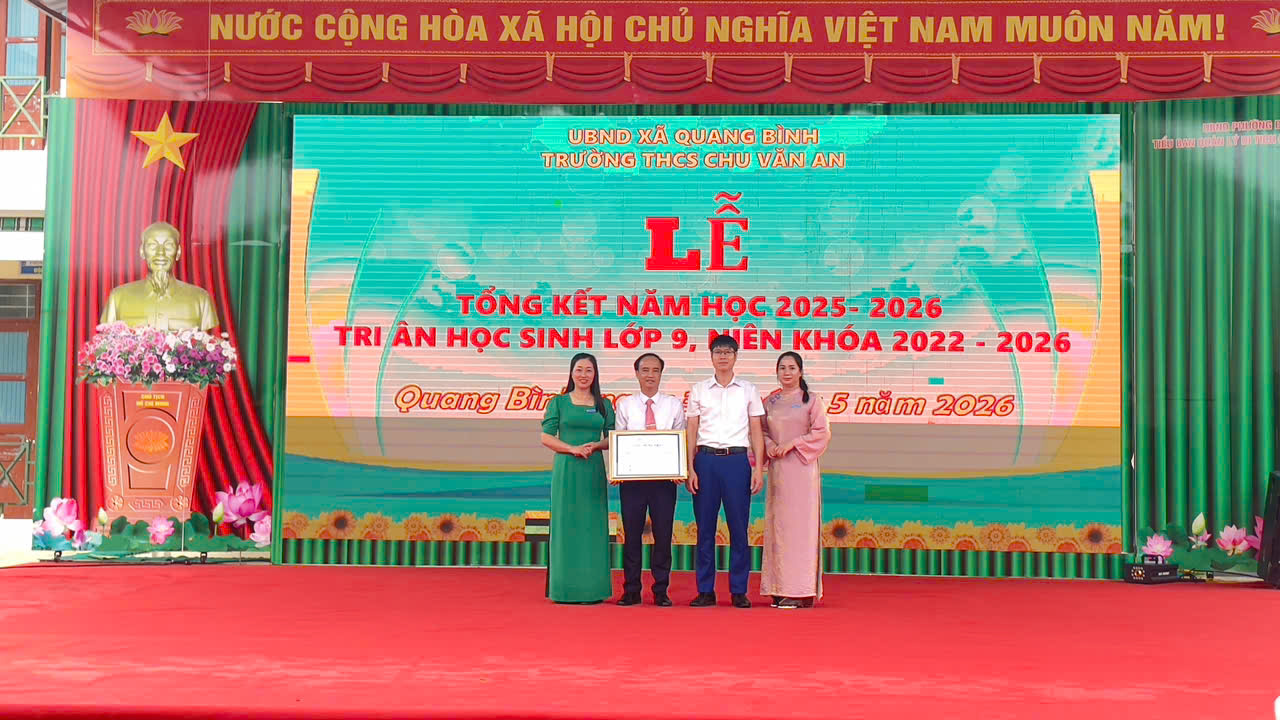 Quang Bình: Trường THCS Chu Văn An tổng kết năm học 2025–2026