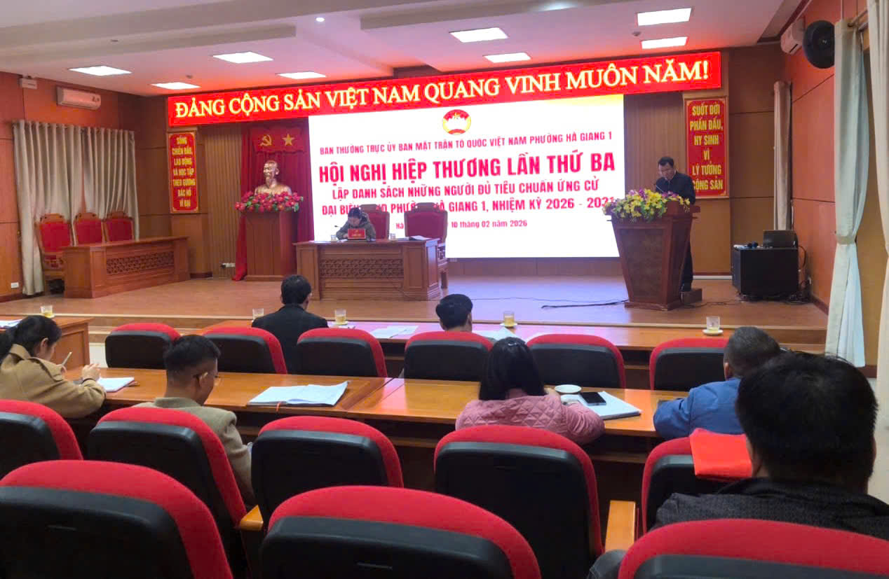 PHƯỜNG HÀ GIANG 1 TỔ CHỨC THÀNH CÔNG HỘI NGHỊ HIỆP THƯƠNG LẦN THỨ 3.