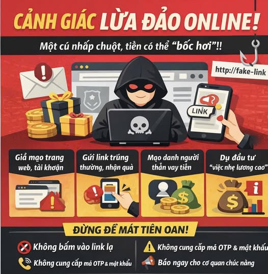 LỪA ĐẢO ONLINE: CHỈ MỘT CÚ NHẤP CHUỘT, TIỀN CÓ THỂ “BỐC HƠI”