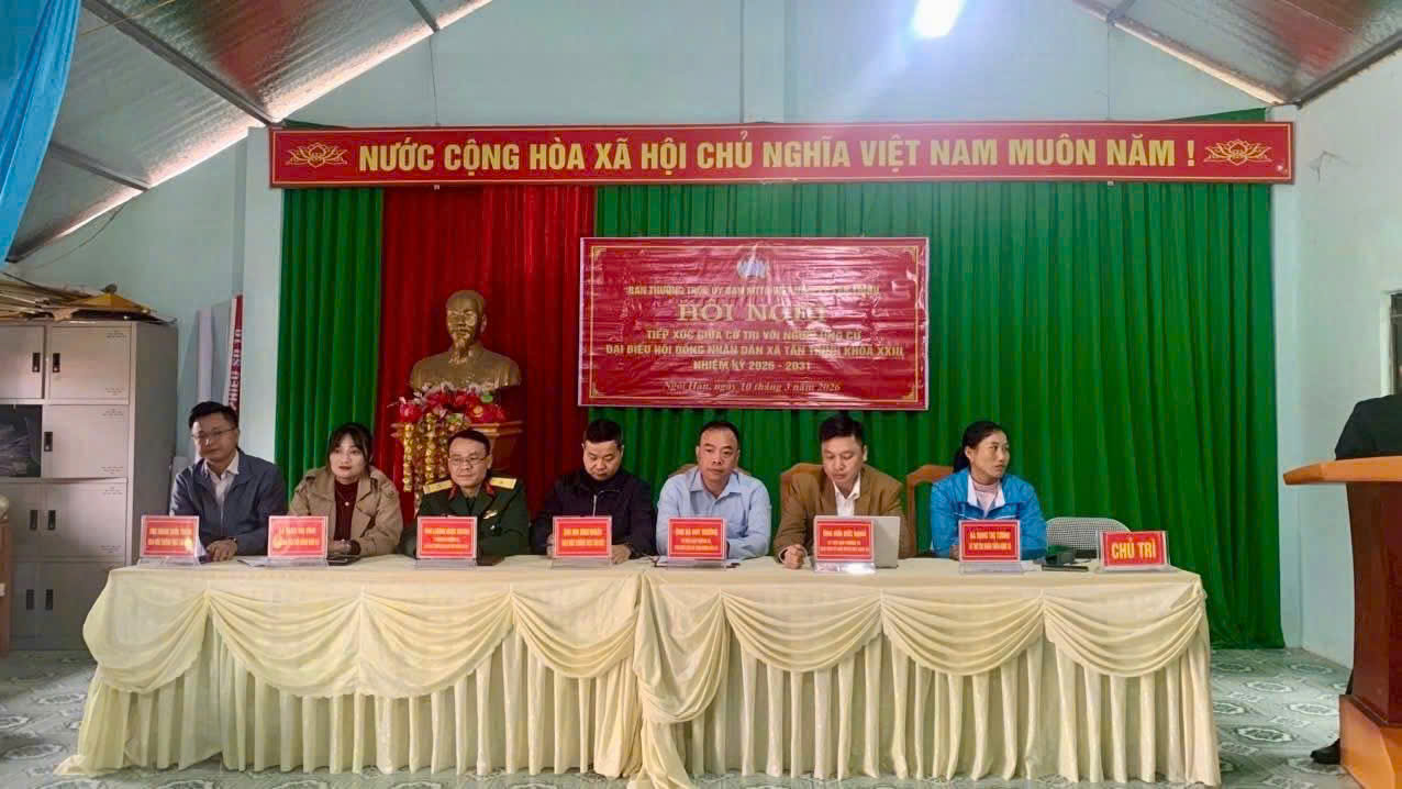 XÃ TÂN TRỊNH TỔ CHỨC HỘI NGHỊ TIẾP XÚC CỬ TRI VẬN ĐỘNG BẦU CỬ ĐẠI BIỂU HĐND XÃ KHÓA XXIII, NHIỆM KỲ 2026 – 2031 TẠI ĐƠN VỊ BẦU CỬ SỐ5