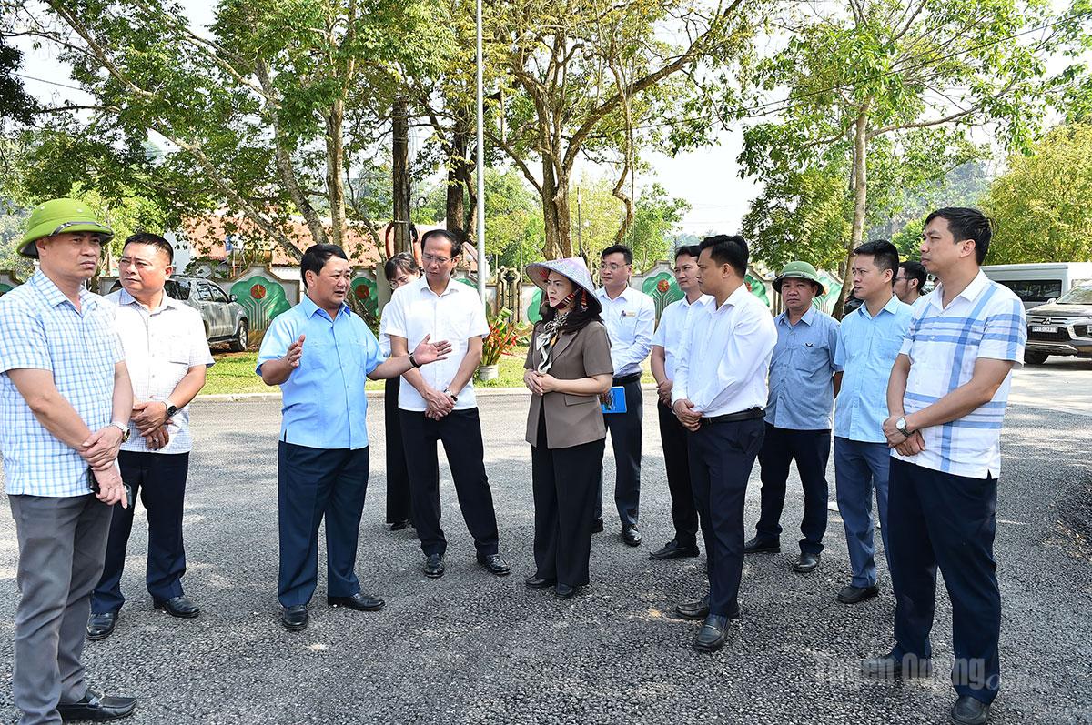 Bí thư Tỉnh ủy Hầu A Lềnh kiểm tra tiến độ tuyến đường Tân Trào – Trung Yên