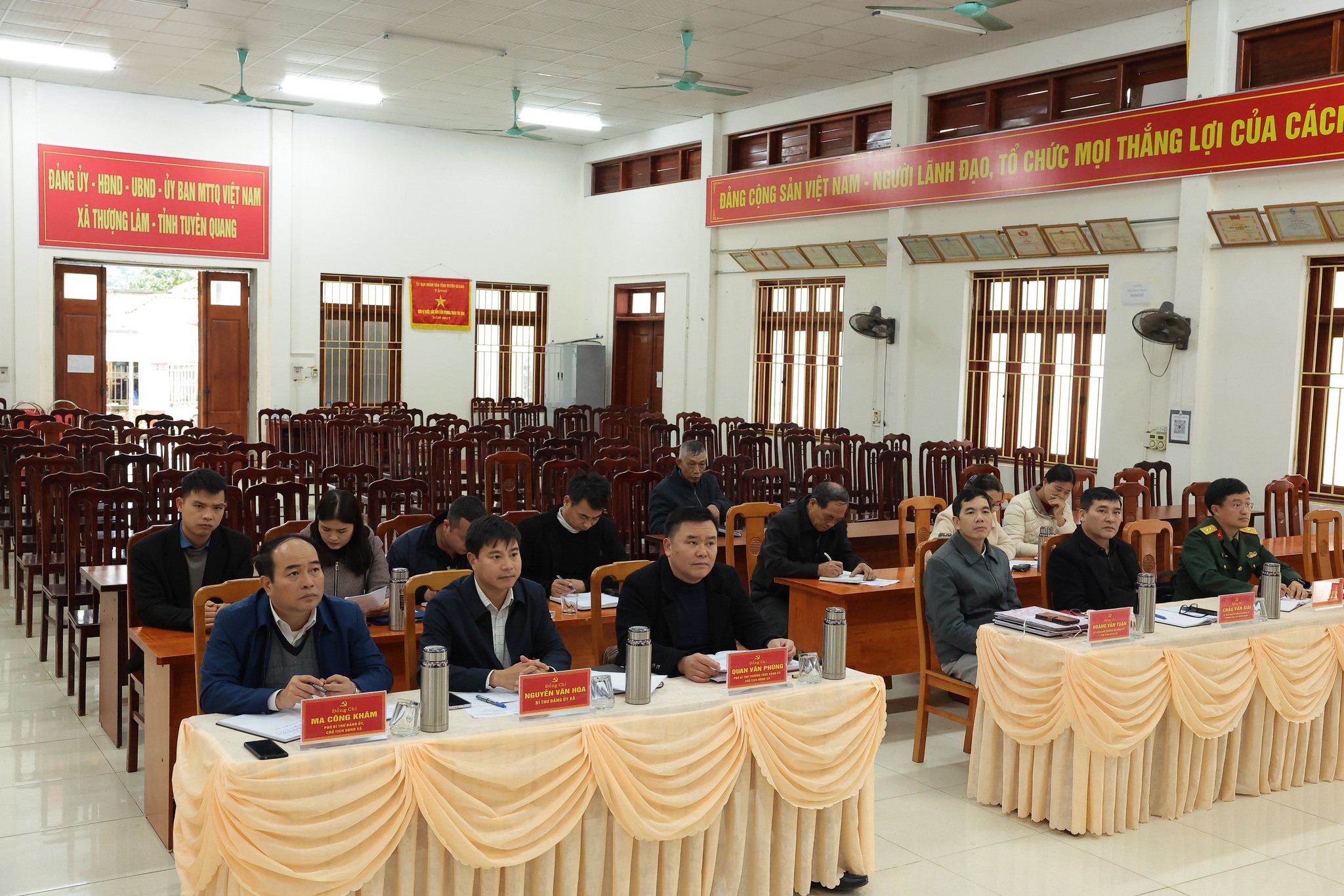 Uỷ Ban MTTQ Việt Nam xã  Thượng Lâm tổ chức Hội nghị Hiệp thương lần thứ ba để lựa chọn, lập danh sách những người  đủ tiêu chuẩn ứng cử đại biểu HĐND xã Thượng Lâm khoá XXII, nhiệm kỳ 2026-2021