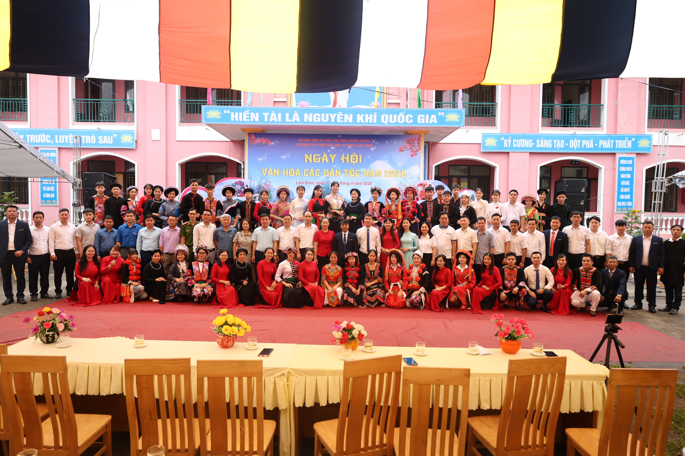 Trường Phổ thông Dân tộc Nội trú Trung học cơ sở và Trung học Phổ thông Lâm Bình tổ chức Ngày hội Văn hóa các dân tộc Việt Nam năm 2026
