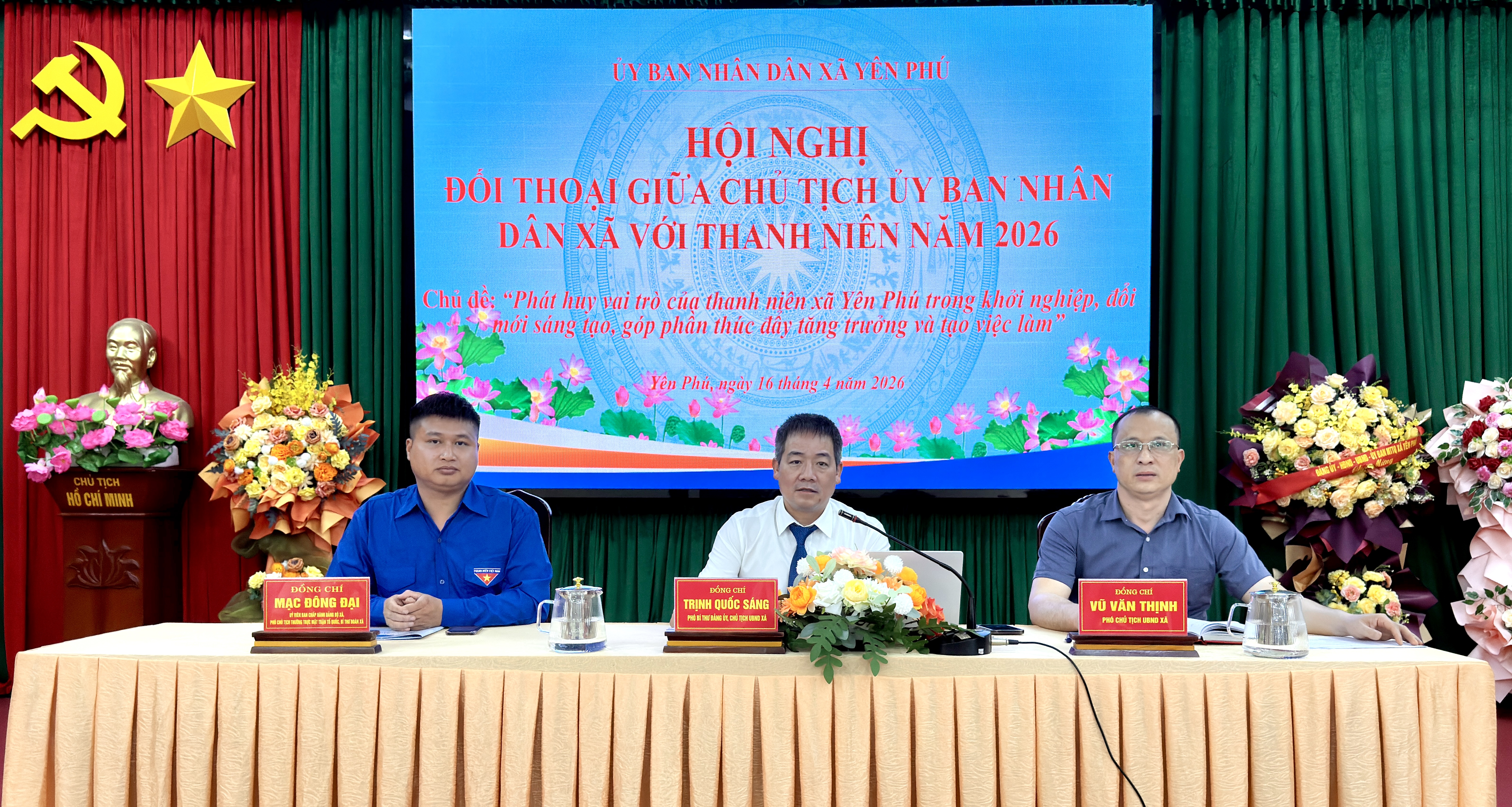 HỘI NGHỊ ĐỐI THOẠI GIỮA CHỦ TỊCH ỦY BAN NHÂN DÂN XÃ VỚI THANH NIÊN NĂM 2026