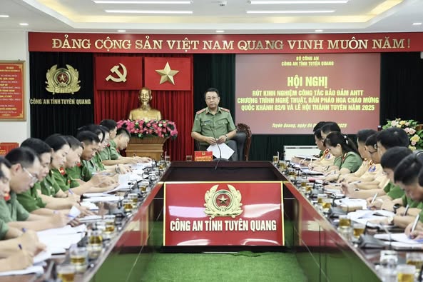 RÚT KINH NGHIỆM CÔNG TÁC BẢO ĐẢM ANTT CHƯƠNG TRÌNH NGHỆ THUẬT, BẮN PHÁO HOA CHÀO MỪNG QUỐC KHÁNH 02/9 VÀ LỄ HỘI THÀNH TUYÊN NĂM 2025
