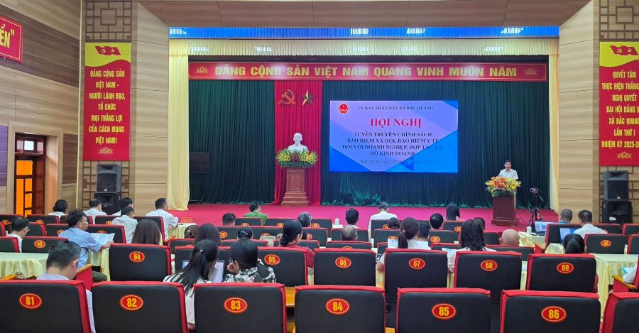 Hội nghị tuyên truyền các chính sách bảo hiểm xã hội (BHXH), bảo hiểm y tế (BHYT), bảo hiểm thất nghiệp (BHTN) đối với doanh nghiệp, hợp tác xã, hộ kinh doanh và người lao động