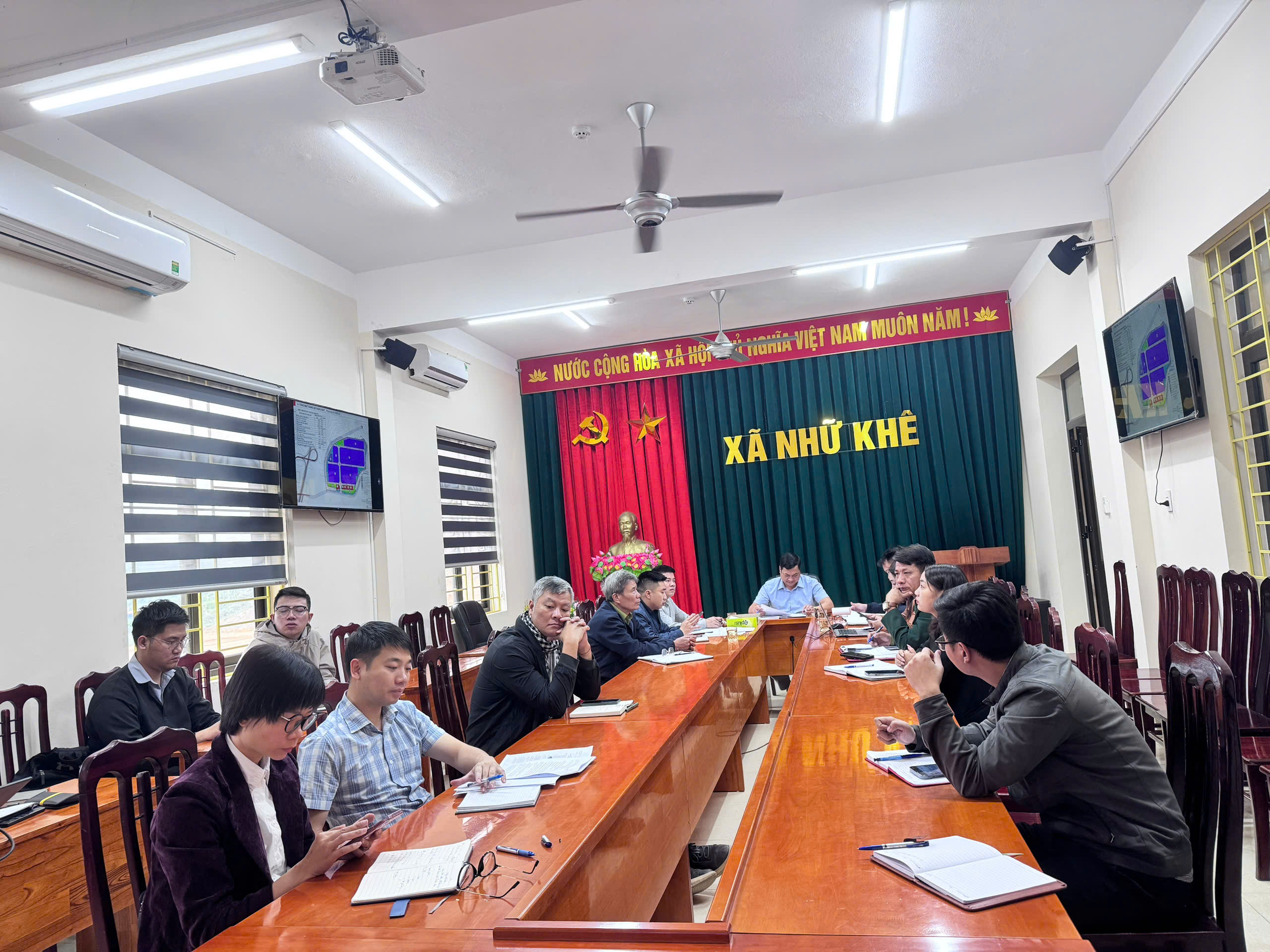 UBND xã Nhữ Khê họp thẩm định Đồ án Quy hoạch chi tiết 1/500 Cụm công nghiệp Nhữ Khê