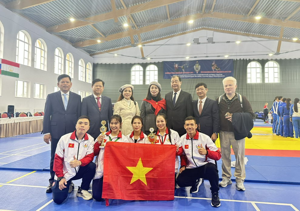 Thể thao Công an nhân dân giành Huy chương Vàng tại Giải Võ thuật phức hợp quốc tế lần thứ XXII