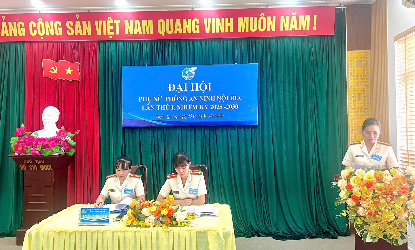 ĐẠI HỘI PHỤ NỮ PHÒNG AN NINH NỘI ĐỊA LẦN THỨ I, NHIỆM KỲ 2025 - 2030