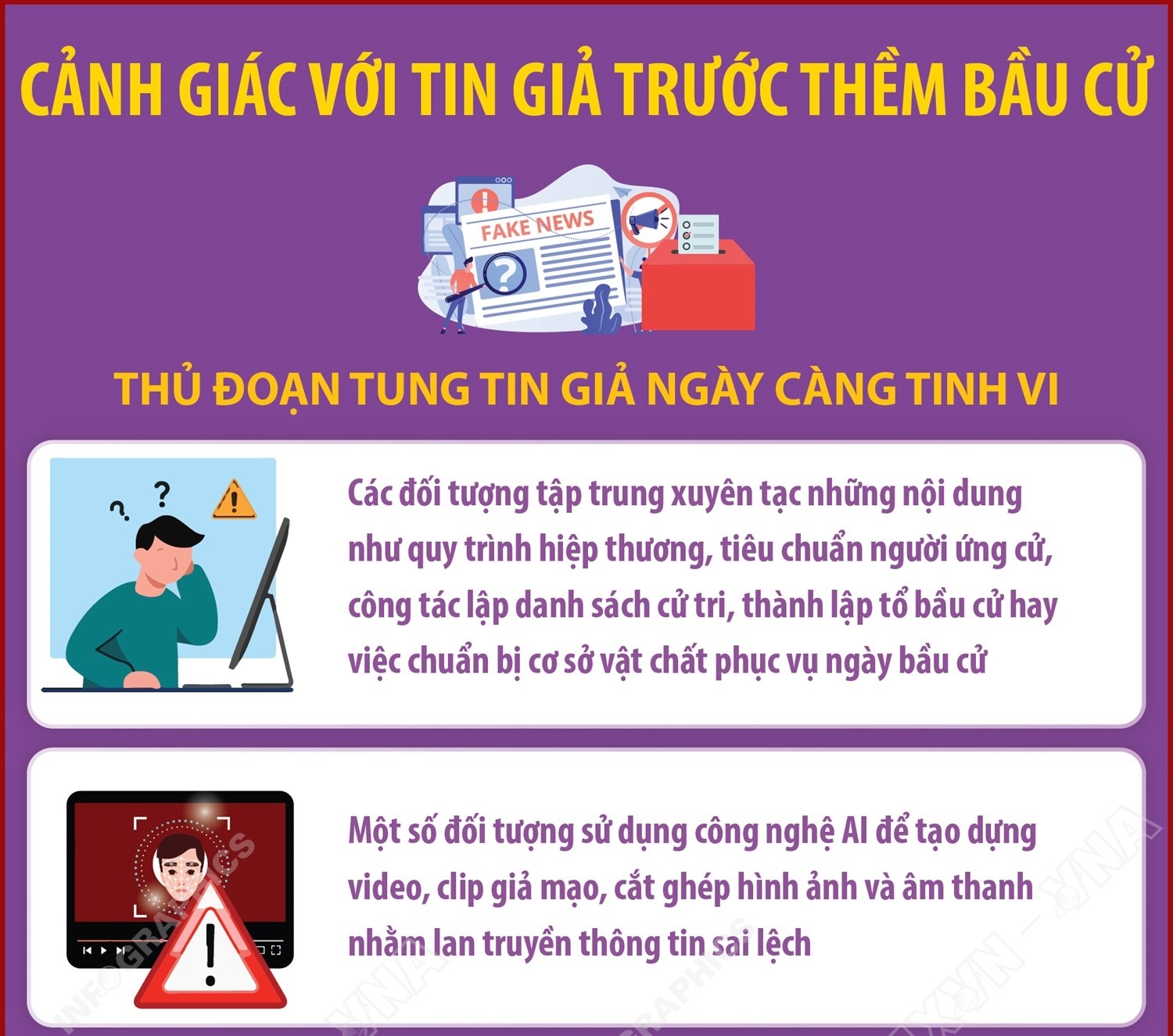 Cảnh giác với tin giả trước thềm bầu cử